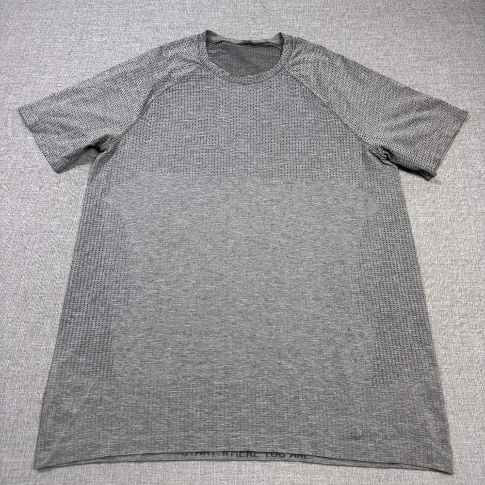 Lululemon Metal Vent Tech T-Shirt Mens Large Gray Training Short Sleeve Crewneck - Picture 5 of 10
